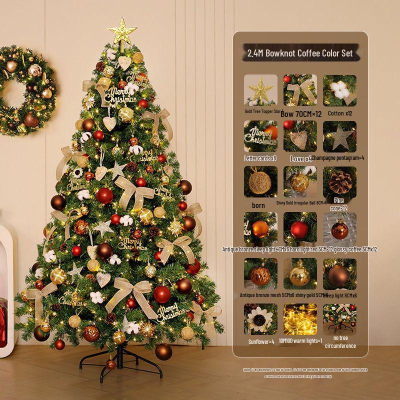 2025 Large DIY Ins Style Christmas Tree Ornament Set for Living Room
