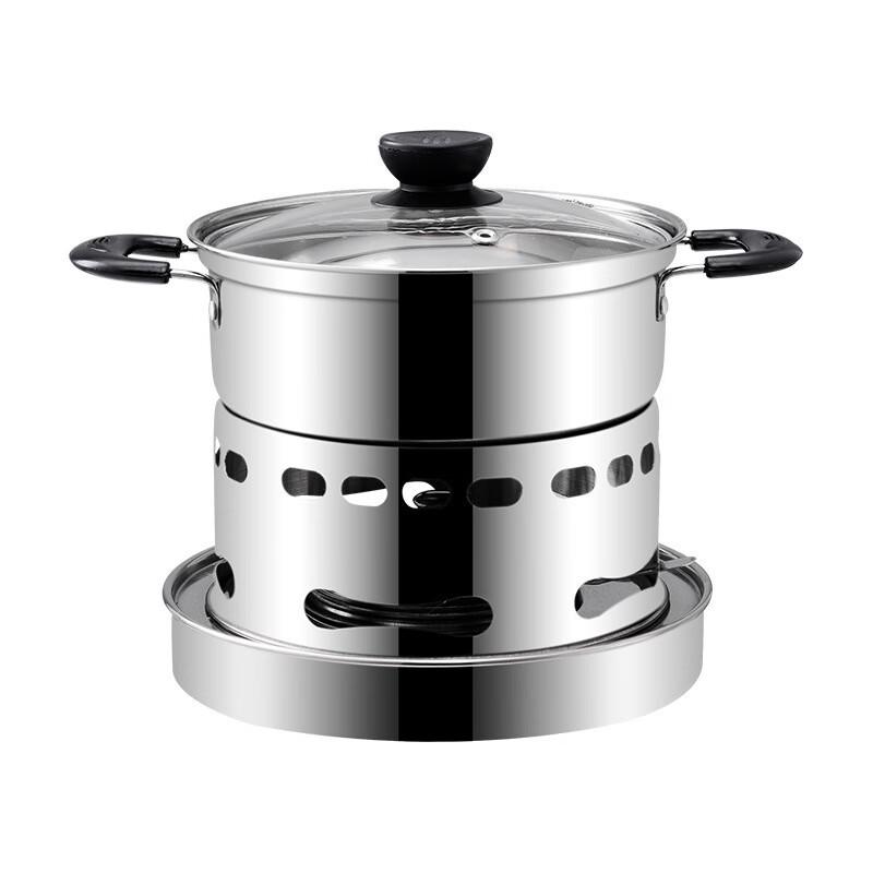 Stainless Steel Alcohol Stove Mini Hot Pot 16cm