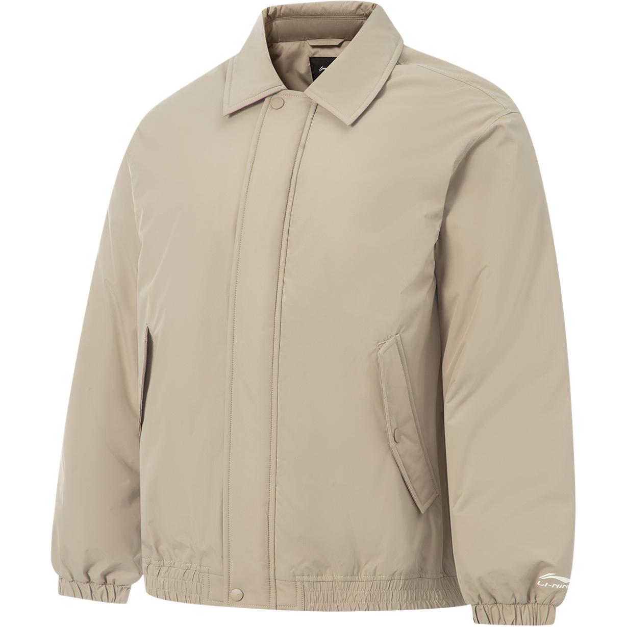 

Li Ning Серия Спортивный Стиль Ветрозащитная Водоотталкивающая Куртка Пуховик с Логотипом для Пары Унисекс Верхняя Одежда AYMV523-5 M