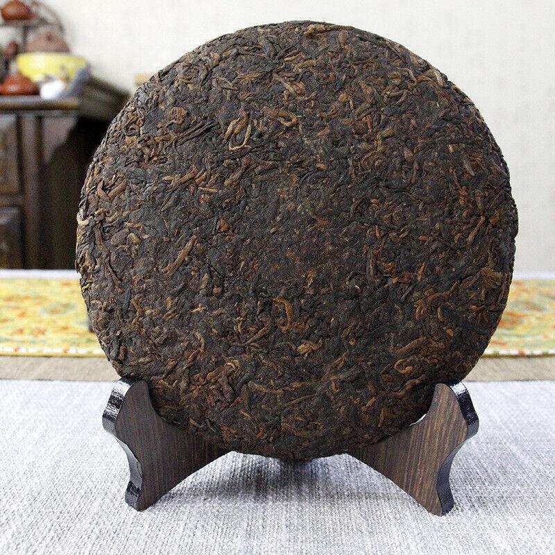 357g Yunnan Pu'er Ripe Tea Aged Pu'er Ripe Cake Tea Menghai Qizi Cakes Black Tea