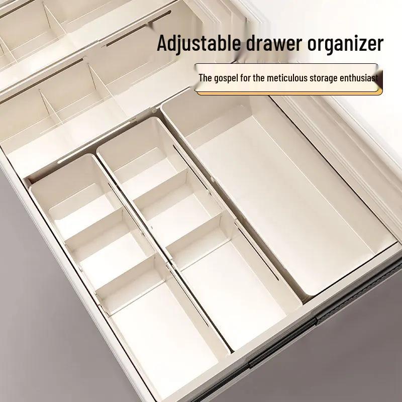 Exklusiv für Neueinsteiger: Ausziehbarer Schubladen-Aufbewahrungsorganizer mit eingebauten Make-up-Einteilern