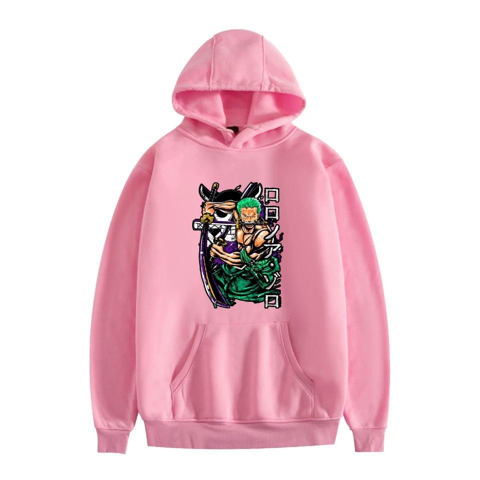 ONE PIECE Anime Hoodie Roronoa Zoro Hoodie Streetwear Kapuzenpullover Herren Damen Cosplay Sport