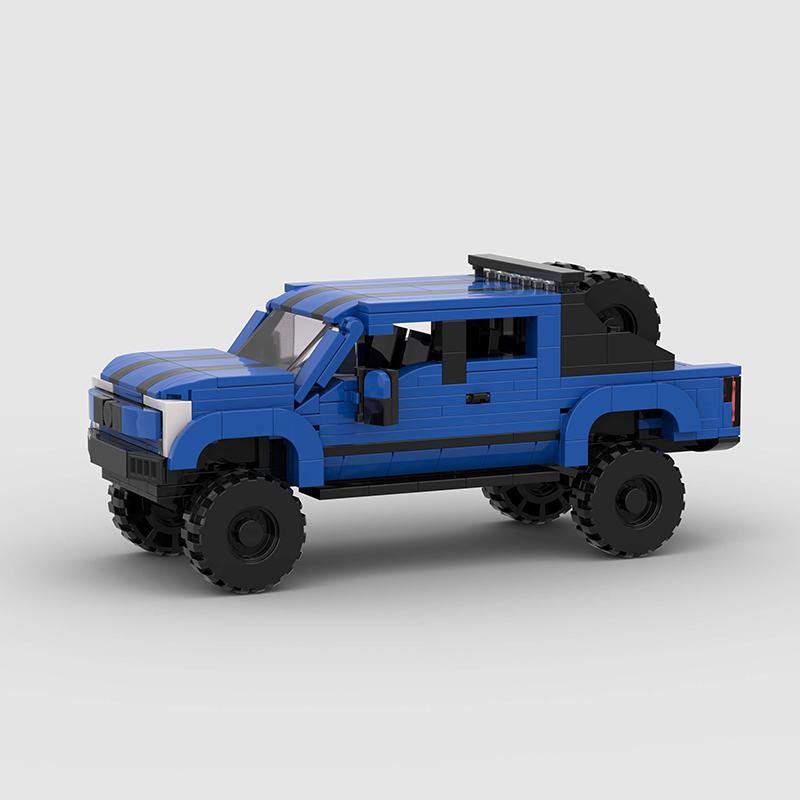 Cars City Sport Racers Building Blocks Bricks SUV Off-road Vehicle Kids Toys F-250 Super Baja MOC Pickup Truck