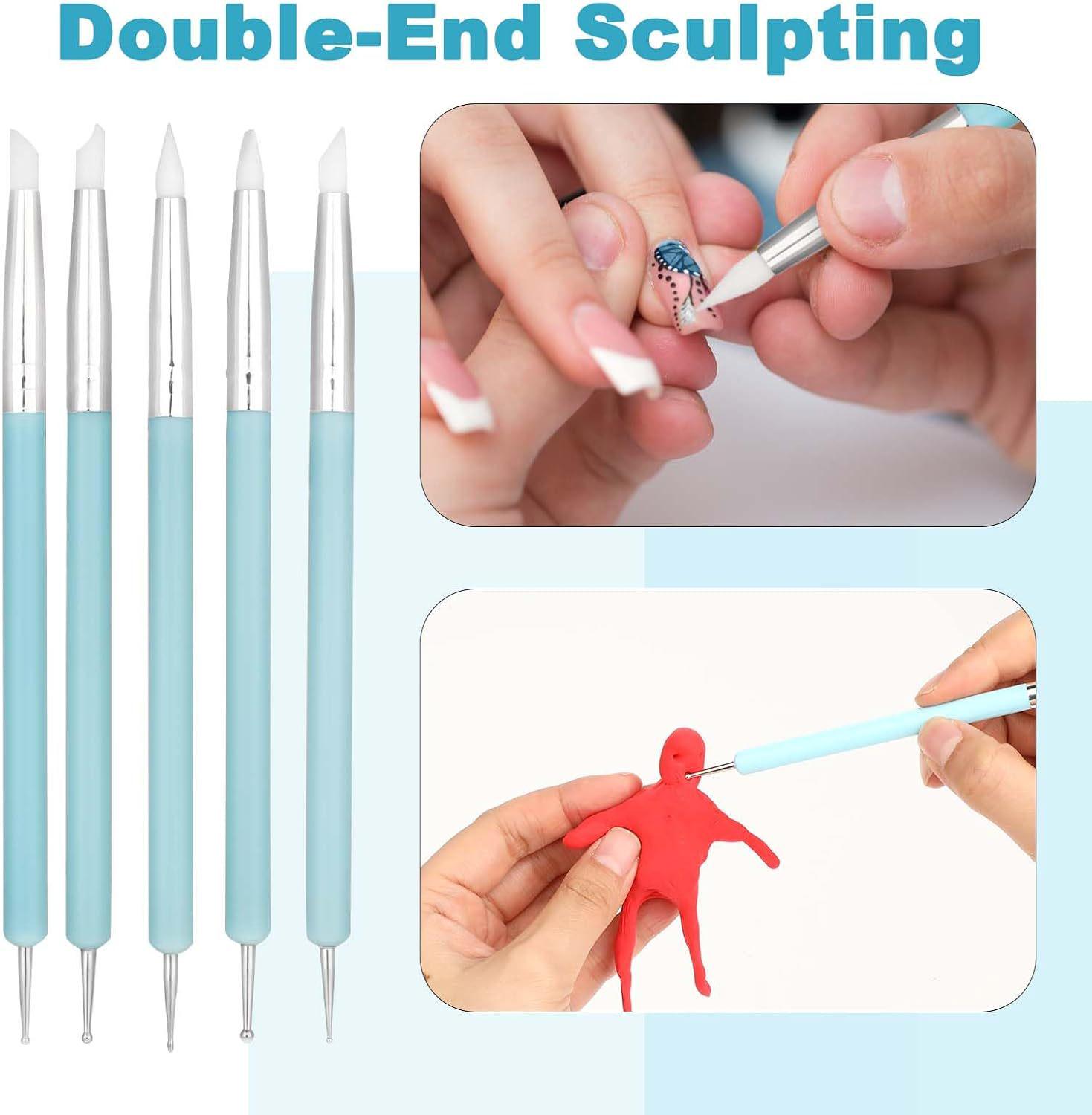 

Silicone Double-Ended Dotting Pen Set for Polymer Clay Sculpting and Ceramic Crafting