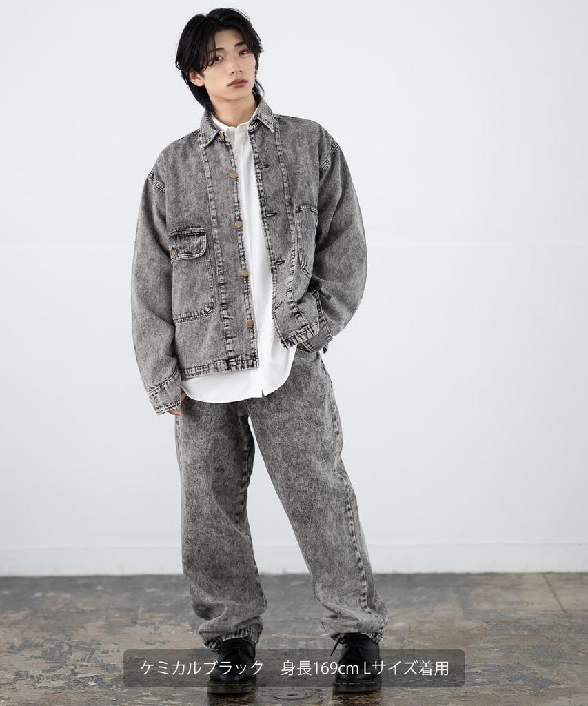 Double Chest Pocket Denim Blouson [IMPROVES] [SIDEWAYSTANCE] 10.5oz