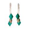 Fashionable Drop Earrings Tassel Long-lasting Contrast Colors