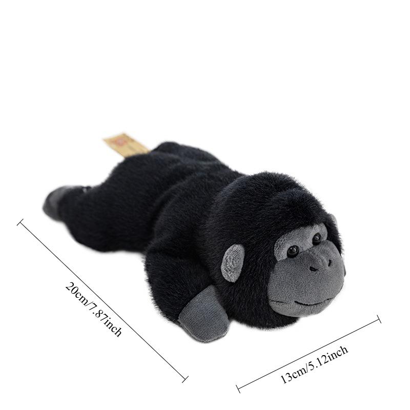 Chimpanzee Plush Toy Gorilla Plushie Doll Office Decor Cute Cartoon Stuffted Animal Plushie Toy Home Decoration Gift for Friends