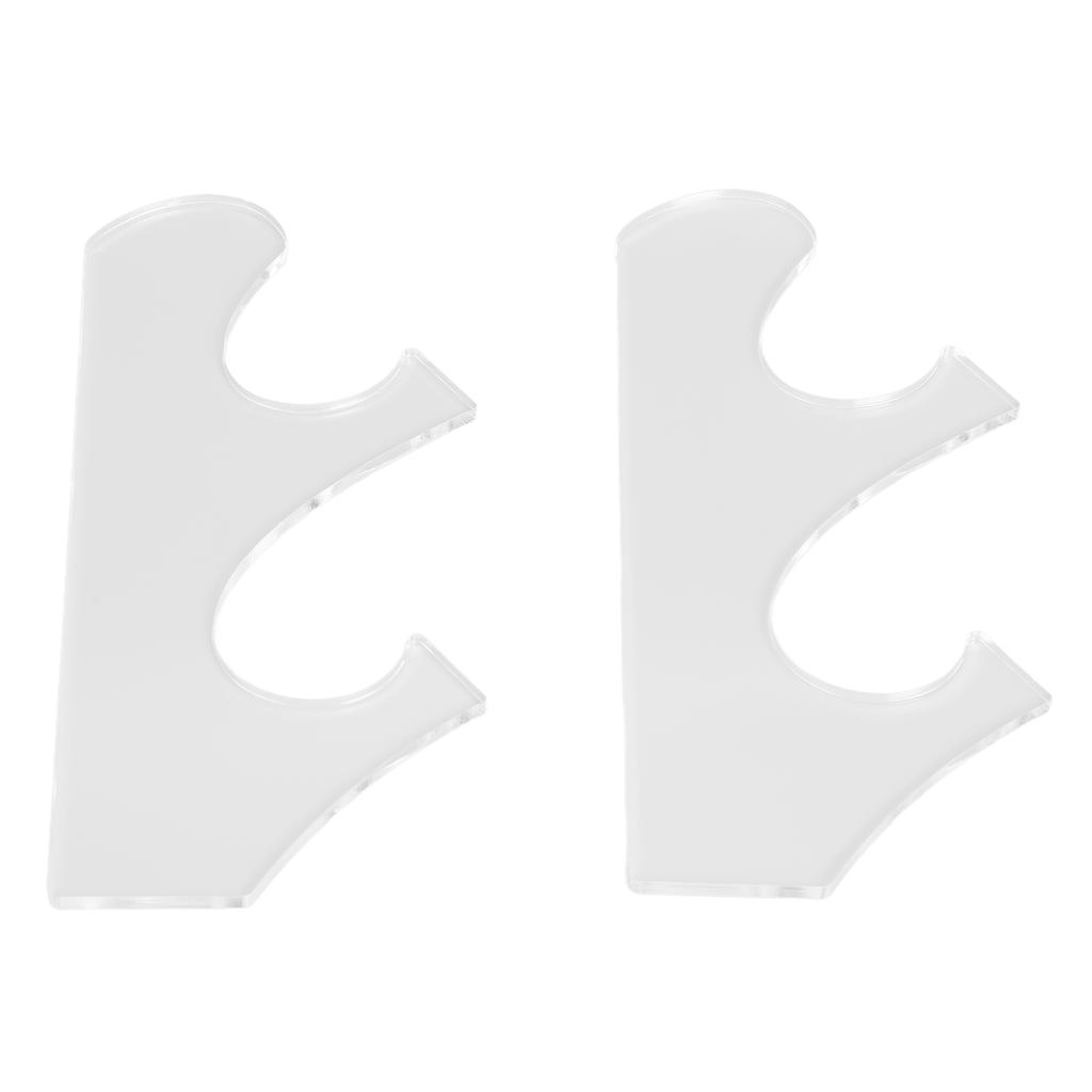 1 Paar/Satz Mehrschichtiges Vintage Schwertständer-Rack Bruchfestes Acryl Schwertständer Transparent