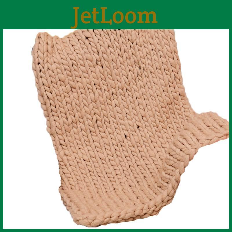Weaving Ultra Bearaby Coarse Blanket With Solid Color Design For Household Daily