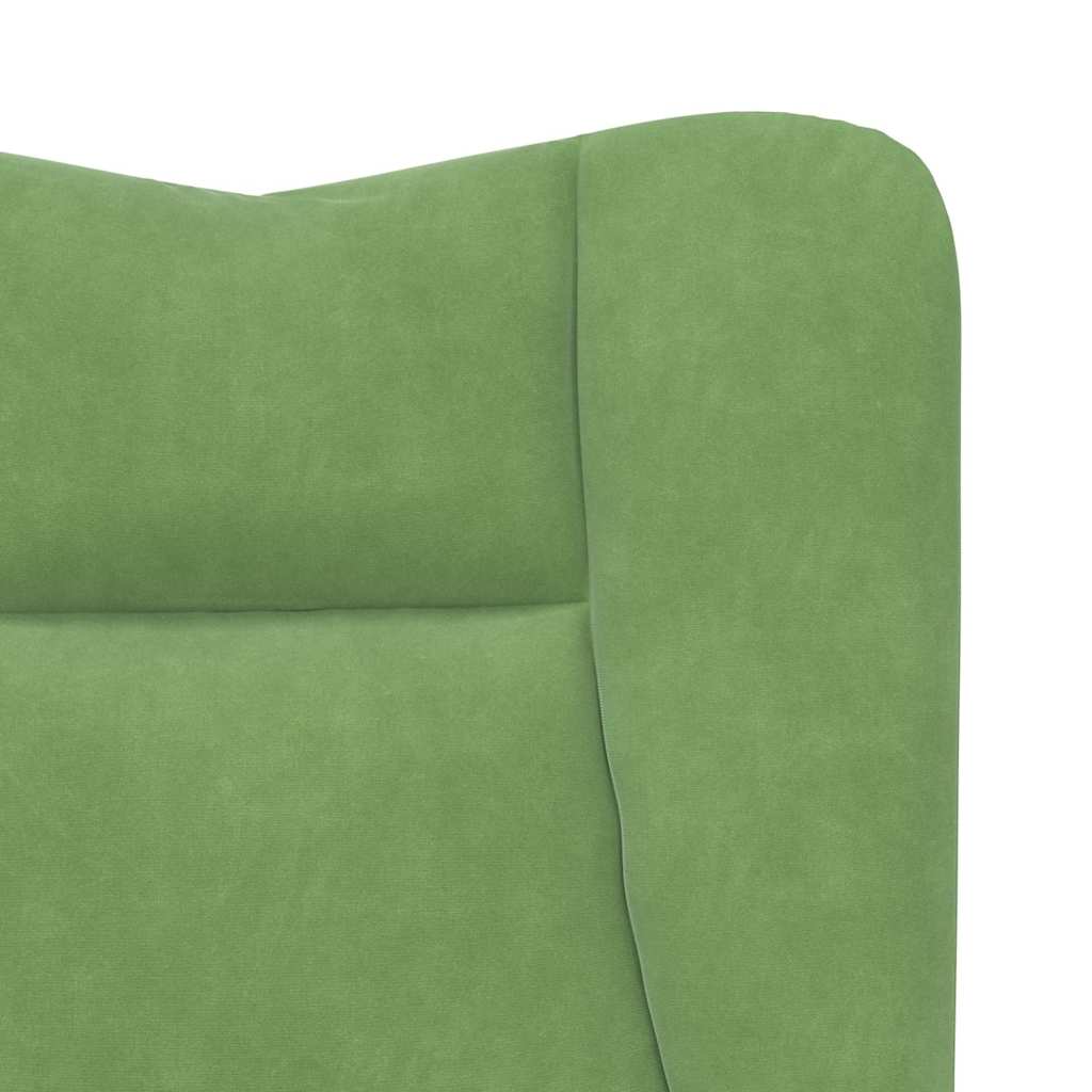 Armchair Light Green 63 X 67 X 94 Cm Velvet