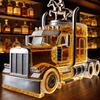 Liquor Decanter Half Truck Whiskey Bottle 375ml Vintage Liquor Container With Interesting Stopper For Hosting Brunch Beer