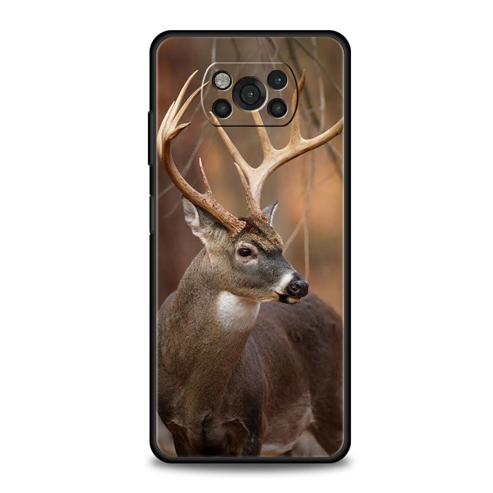 

Phone Case for Xiaomi Poco F7 F6 F5 F4 F3 X7 X6 X5 X4 X3 NFC M4 C51 C55 GT 5G Soft TPU Cover Capas Deer Hunting Camo Fundas Bags Poco F5 Pro