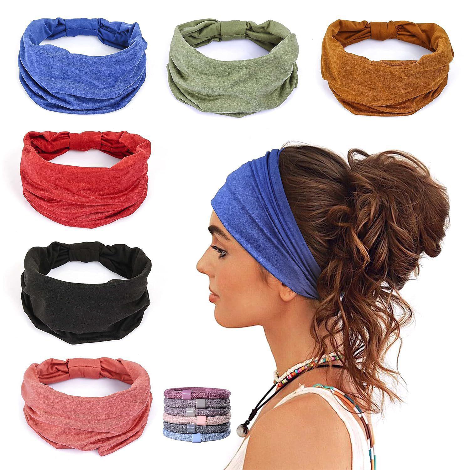 Bohemian Yoga Wide Headband - Retro Sweat-Absorbing Fabric