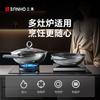 Sanhe 0 coated titanium steel non stick frying pan stainless steel