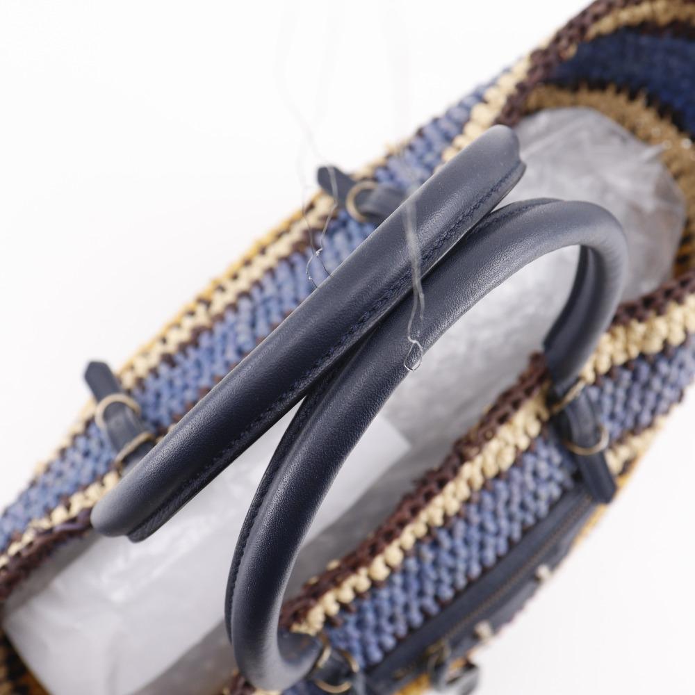 BALENCIAGA Basket bag Tote Bag Raffia/leather Women Used