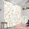 2pcs,2D plane printing Contemporary Curtains Floral Vine Elegance Polyester (without rod) Art Deco Festive Perfect for Bedroom,