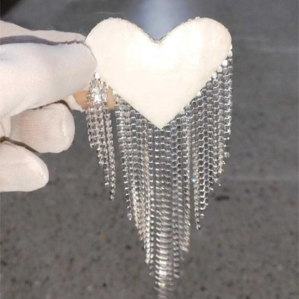Beaded Tassel Epaulette Retro Heart Clothing Accessories Delicate Shoulder Jewelry Men Women