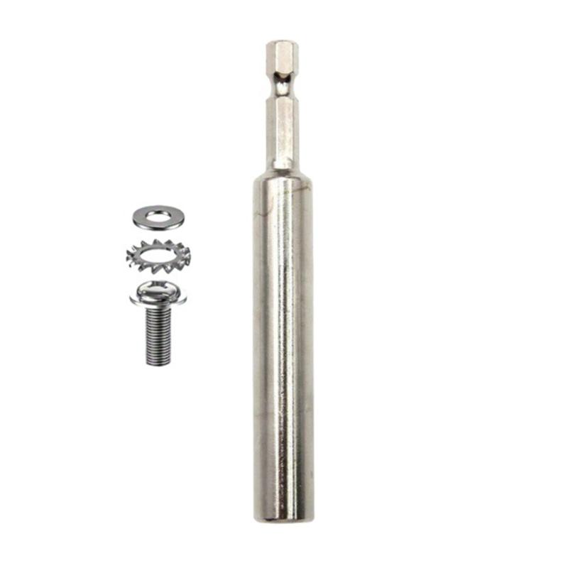 Extended Use High Carbon Steel Hexagon Shank Rod Includes Screw Washer Ensuring Firm Sawing Blade Connection on Drills
