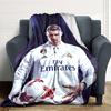 Soccer Player Action Blankets Flannel Printed Breathable Warm Throw Blanket for Home Office Bedspreads 0708a147