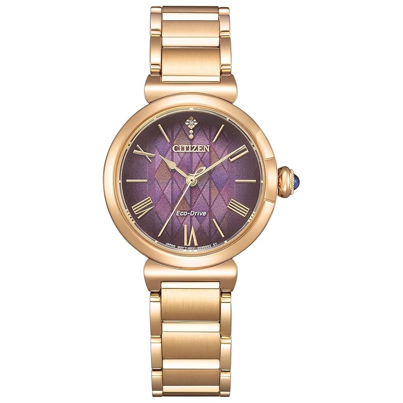 

[Citizen] watch CITIZEN Disney Collection Arendelle Castle waterproof Limited model warm gold EM1079-89W ladies gold