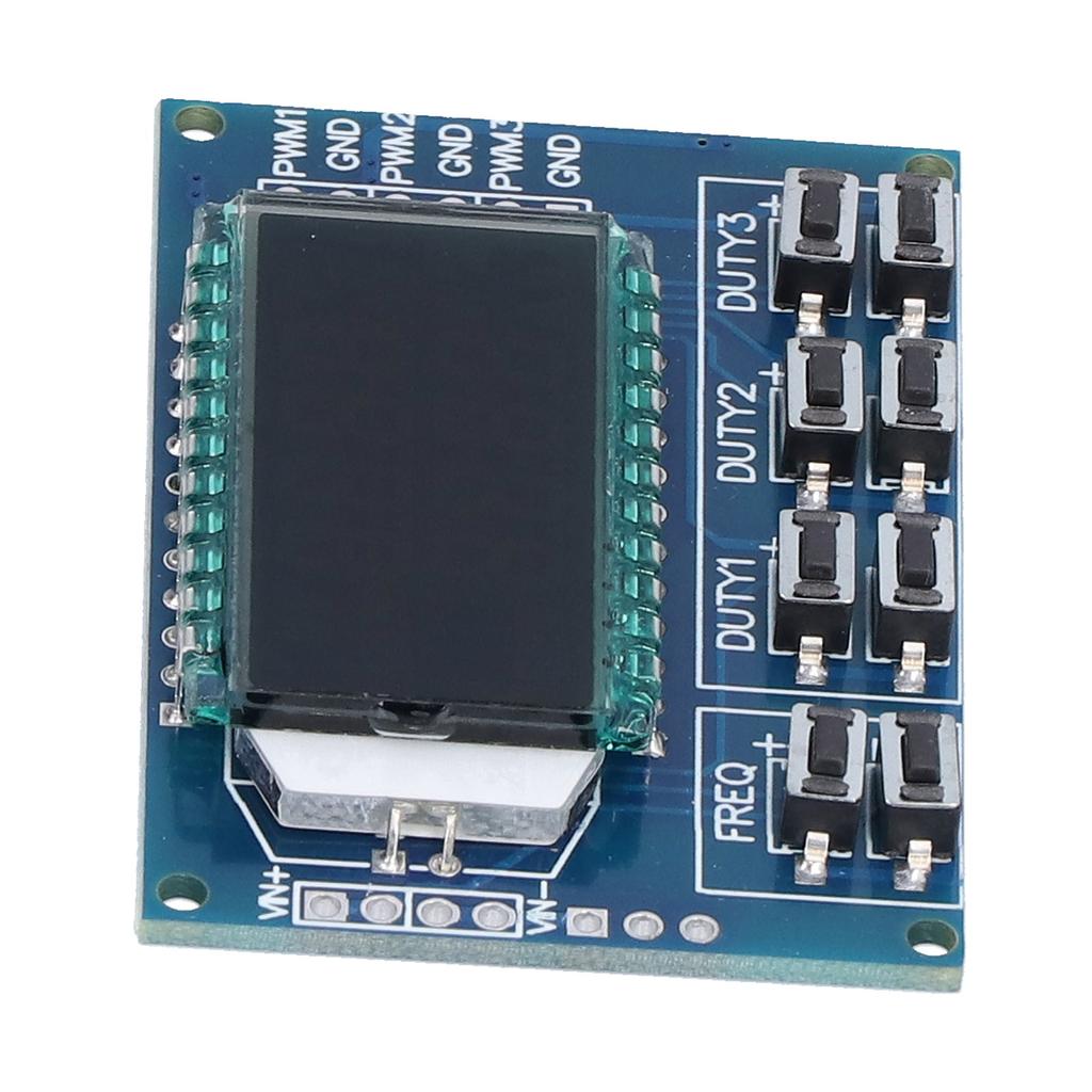 PWM Signal Generator 3 Channel Adjustable Pulse Square Rectangular Wave Frequency Duty Cycle Module