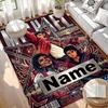 Custom Name Personalized Michael Jackson POP Print Carpet, Versatile Home Decor Rug, for Playroom, Apartment, Balcony, Entryway, Hallway Gift