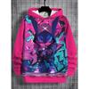 New 3D printed hooded sweatshirt, fashionable long sleeved hooded sweatshirt, comfortable pullover for boys and girls, children's hoodie
