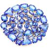 50 Perle di Cristallo a Griffa Singola da Cucire a Mano Trapanino Accessori Fai da Te per Abbigliamento Accessori Matrimonio Trapanino a Griffa da Cucire a Mano con Fori Perline Strass da Cucire