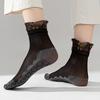 10 Pairs of Women's Summer Thin Floral Lace Cotton Bottom Loose Mouth Breathable Non Slip Socks