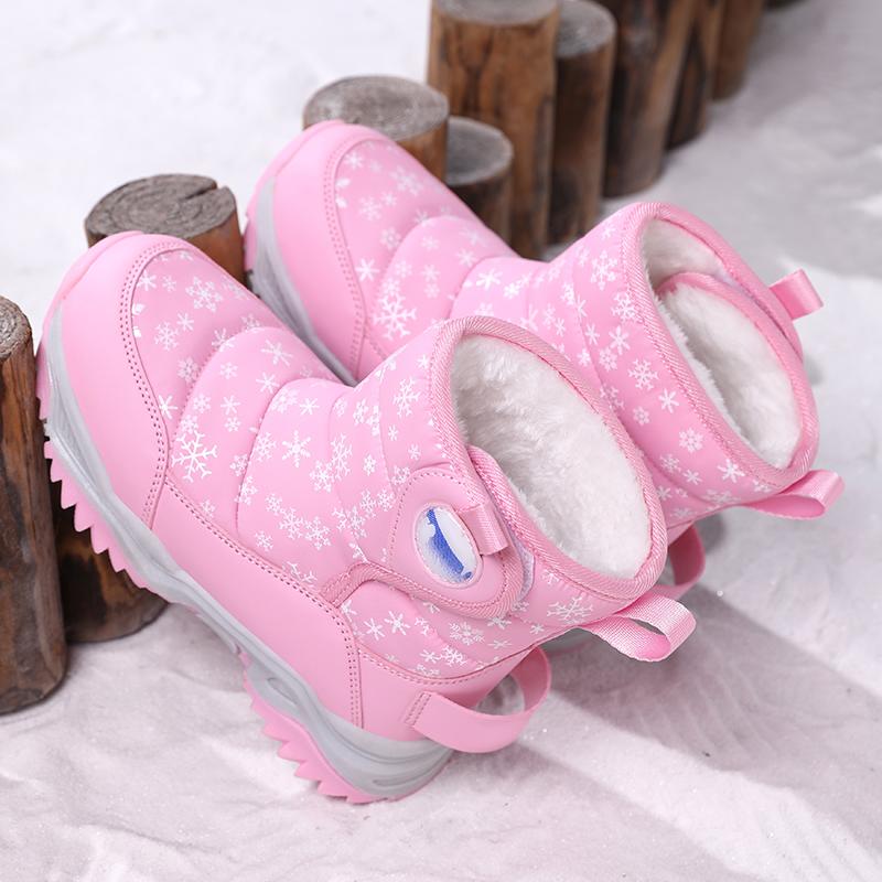 Herbst und Winter Jungen/Mädchen Outdoor Warme Kinder Schneestiefel Große Größe Stiefel 26-38 Kinder Schneestiefel für Mädchen
