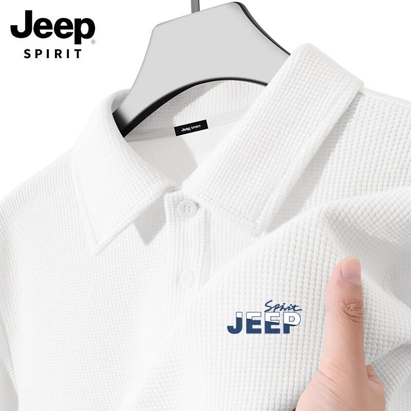 JEEP SPIRIT Men s Waffle Knit Short-Sleeve Polo Shirt 3XL