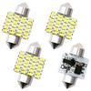 4 Pack T10 X 31 Mm 12 V 24 V Non-polarized Car Lamp Festoon
