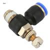2pcs Tube Air Flow Speed Controller Pipe Pneumatic Fitting Regulator Valve SL6 01