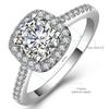 Elegant Zircon Engagement Rings for Women Stylish European American Fashion Jewelry Gift