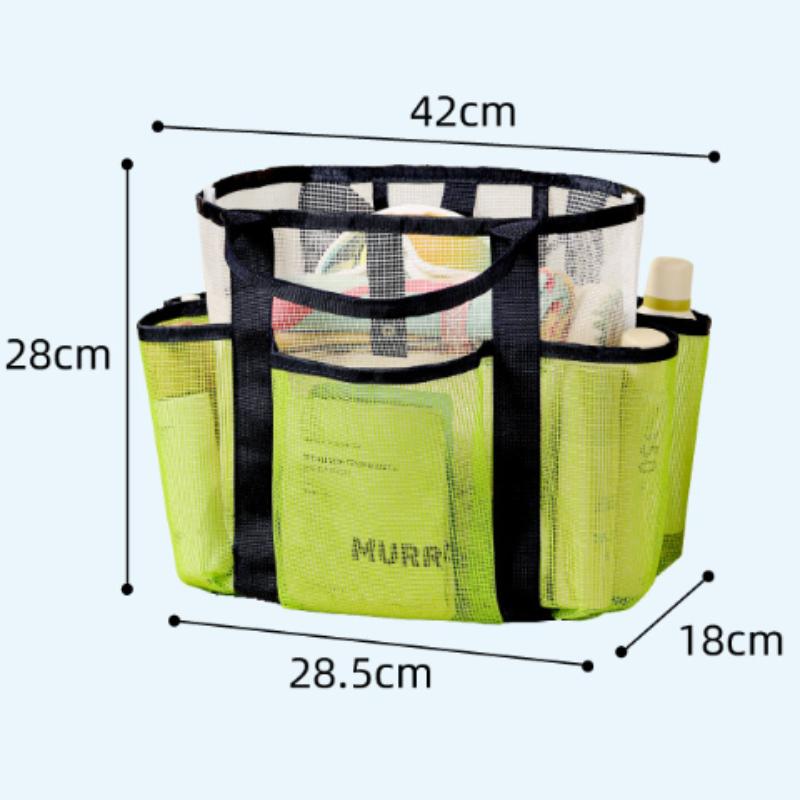 Handliche Strandtasche Große Kapazität Reise Badeanzug Aufbewahrungs-Organizer Tragbare Tote Tasche Schwimm-Netz Tasche für den Urlaub Neue Sporttasche