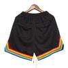 23 Shorts de marca da moda transfronteiriços, calças casuais esportivas de rede arco-íris de cinco pontos, shorts de basquete largos retos de alta rua para homens e mulheres