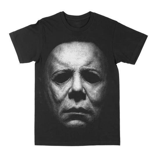 Michael Myers black cotton TShirt horror movie character inspired casual streetwear - Men s Summer Cotton Graphic Tee S
