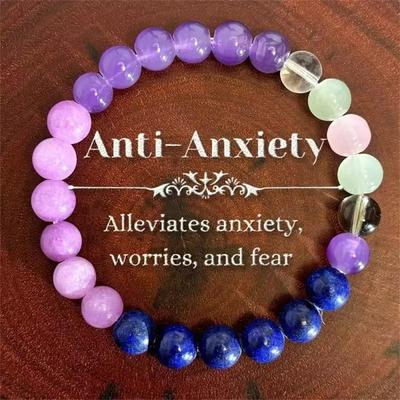 Relieve Anxiety Bracelets Women Men Summer Beads Bangles Gift for Girls Y2K Goth Accesorios Fashion Natural Stone Charm Braclet