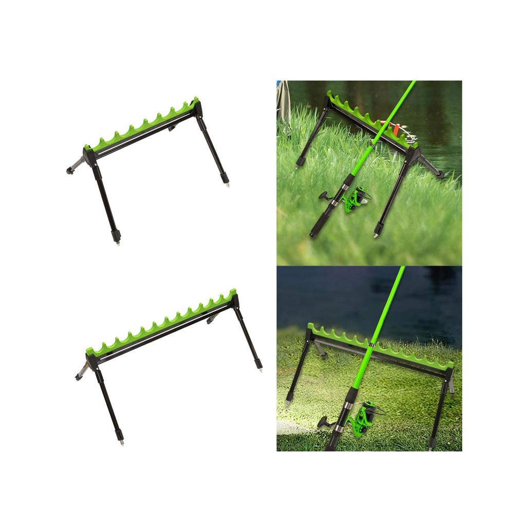 Fishing Rod Rack Save Space Practical Display Stand for Garage Vehicle Truck 8holes 45x40x31cm