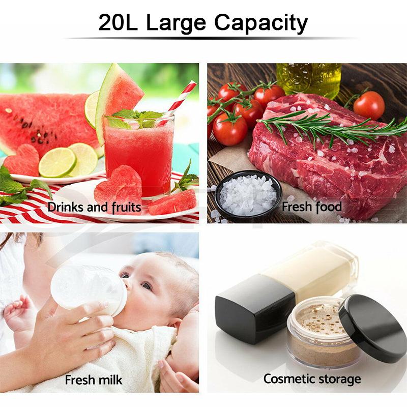 68W 19L Car Refrigerator Freeze heating Fridge Compressor EU/AU Plug DC12-24V Picnic Refrigeration heating -5~65 Degrees