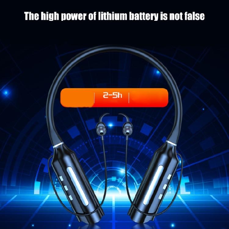 Dynamic Sound Neckband Earphones,6000mAh Battery, IPX6 for Sports, Bluetooth-compatible 5.2 Clear Phone Calls