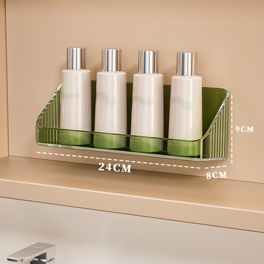New Multifunctional Cosmetic Storage Box Cabinet Wall Mounted Oblique Desk Storage Organizer Transparent Bathroom Shelves Rack