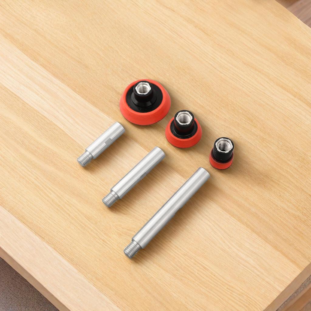 Extension Rods with Polishing Pads Compatible with For M14 75100140mm Thread Adapter Comprehensive 6 Piece Set