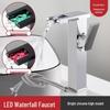 Robinet de lavabo cascade en laiton Junshi avec affichage LED de la température