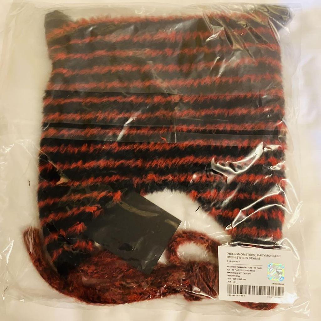 [USED] BABYMONSTER BEBIMON HORN STRING BEANIE