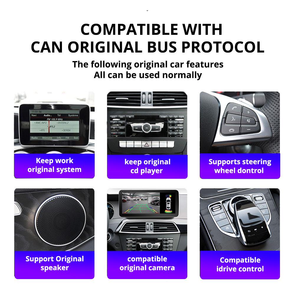 10.25'' Android 13 Car Radio For Mercedes C Class W204 W205 2008-2018 LHD Multimedia GPS Player Carplay Auto Screen BT