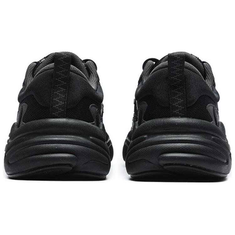 Fila Keppler Mesh, Textile, Synthetic Leather, Leather Retro Sports Low Top Casual Shoes Men's Black F12M232129FWD