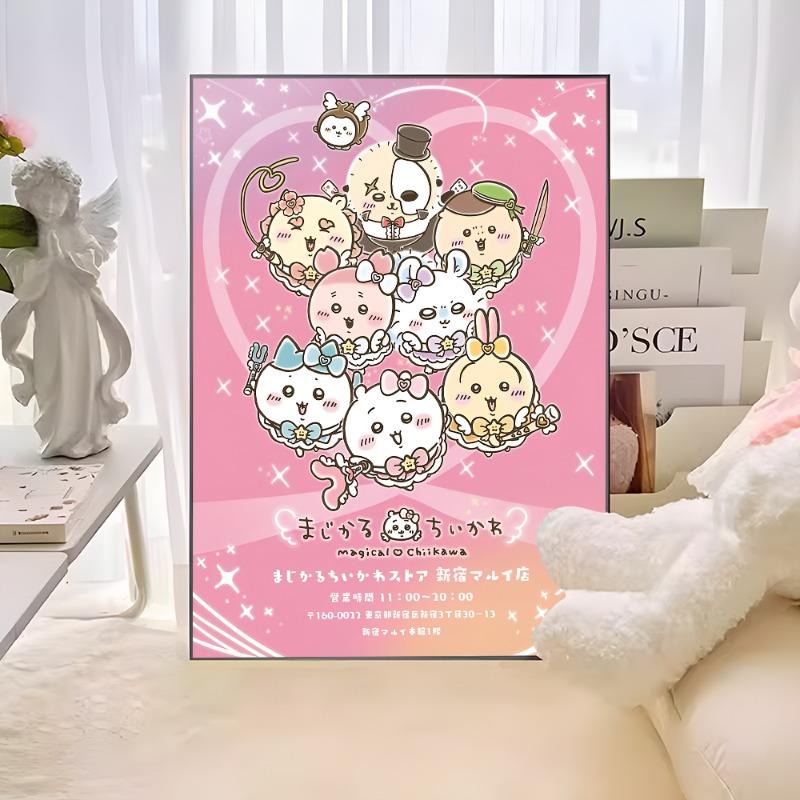 

C-ЧиикаваС Классические Винтажные Постеры Декорация Живопись Настенное Искусство Белая Крафт-Бумага Каваий Декор Комнаты 21cm×30cm NoFrame