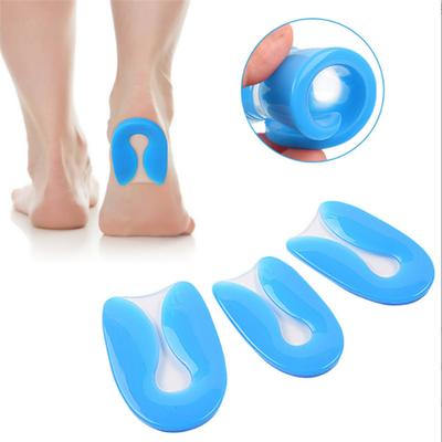 1 Pair Silicone Gel Insoles Heel Cushion Soles Relieve Foot Pain Plantar Fasciitis Protectors Spur Support Shoe Pad Feet Care Inserts