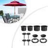 Sun Umbrella Base Bracket Accessories Plastic Pipe Sleeve Fixing Screws Hand Tools Power Tool Accessories Household Supplies
